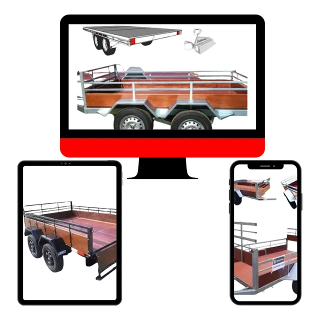 Projeto Construir Carretinha Reboque Trucada 2 Eixos Brindes