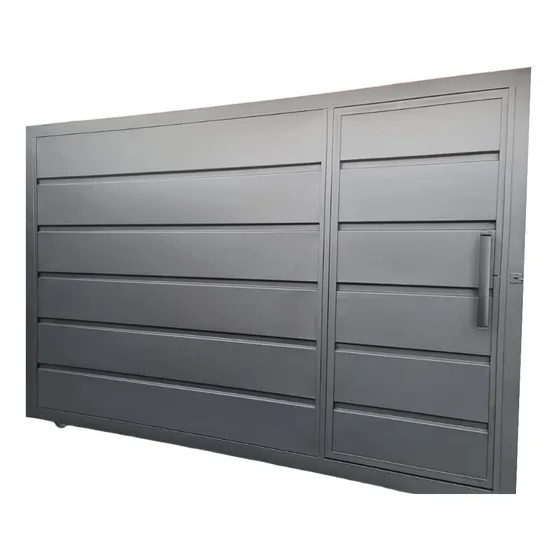 Portón Corredizo Ciego 3x2 C/puerta De Escape