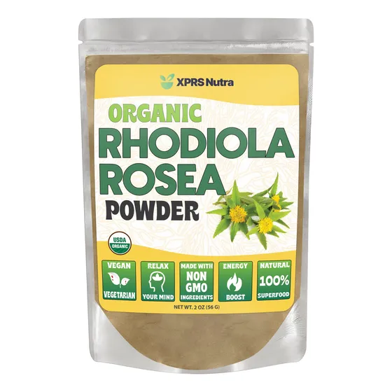 Suplemento Xprs Nutra Organic Rhodiola Rosea En Polvo 60 Ml