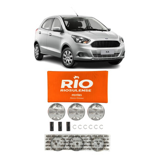 Kit Pistão Com Anel Novo Ford Ka 1.0 12v 3 Cilindros 050mm Kit Pistão Com Anel Novo Ford Ka 1.0 12v 3 Cilindros 050mm