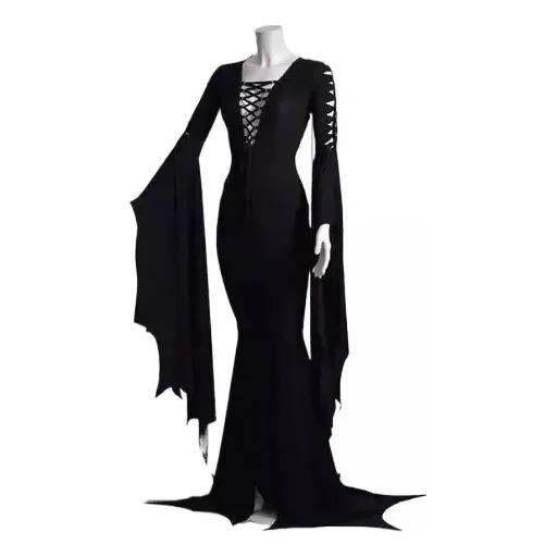 * Disfraz De Bruja Fantasma Sexy Para Mujer Morticia Addam