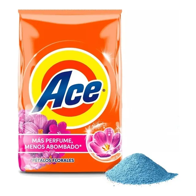Detergente En Polvo Ace Pétalos Florales 750 Gr