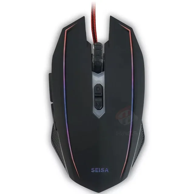 Mouse Gamer 7 Botones Seisa, Luces Led