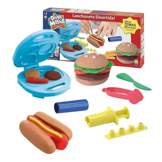 Diver Massa Haciendo Hamburguesas Moldes Plastilina Infantil