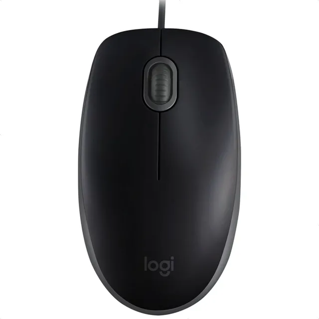 Mouse Alambrico Usb Logitech M110 Black Silencioso Color Negro