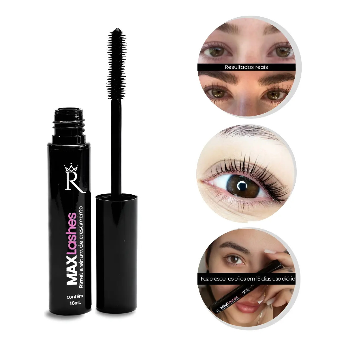 Max Lashes 2em1 Sérum De Tratamento E Rimel Preto Max Lashes 2em1 Sérum De Tratamento E Rimel Preto