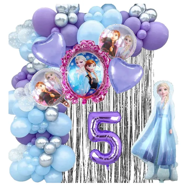 Combo Set Globo Frozen Fiesta Cumple Base Cupcake Elsa Olaf