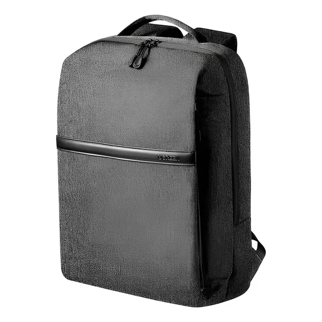Mochila multifuncional para portátil Ugreen de 15.6 pulgadas, gris, diseño de tela lisa