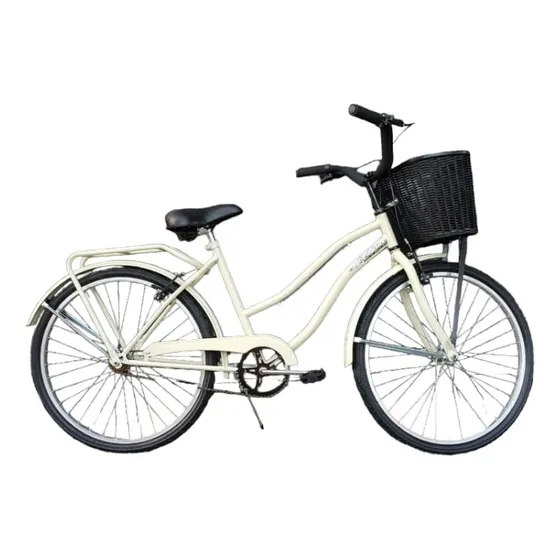 Bicicleta playera femenina Le Bike Classic Playera Full R26 color beige