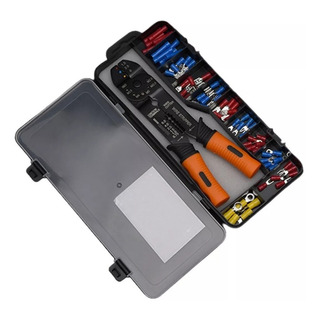 Pinza Para Apretar Terminales Crimpeadora + 65 Terminales Pinza Para Apretar Terminales Crimpeadora + 65 Terminales