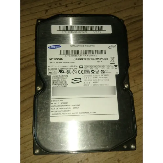 Disco Duro 120gb Ide Samsung Buen Estado 