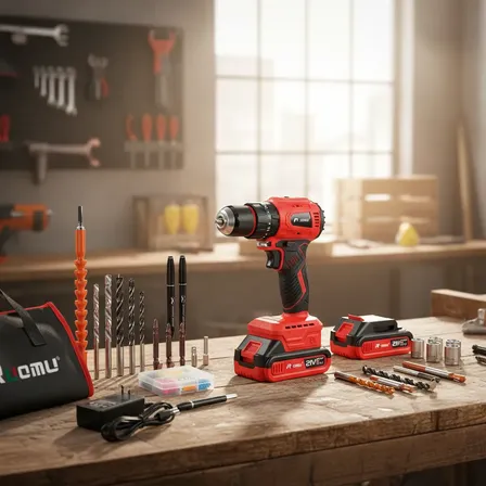 Parafusadeira Furadeira De Impacto Bateria Brushless Sem Fio Vermelho 127/220v 60hz