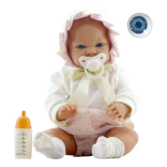 Bebé Bebote Real Margarita 44cm Genitales - Ojos A Elección