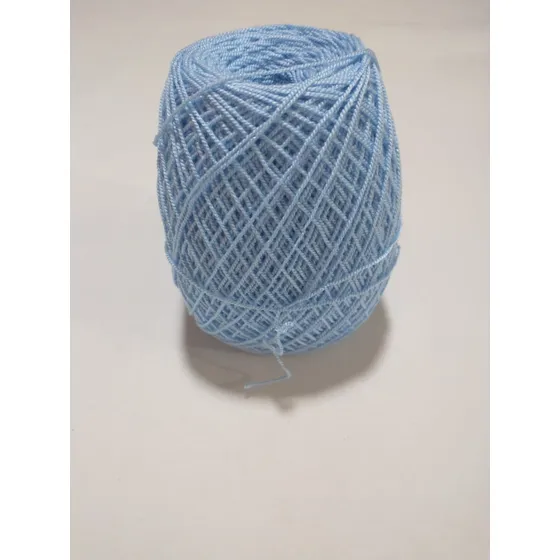 Hilo Acrilico Crochet 100 Grs. Color Azul Claro 03 Rollos