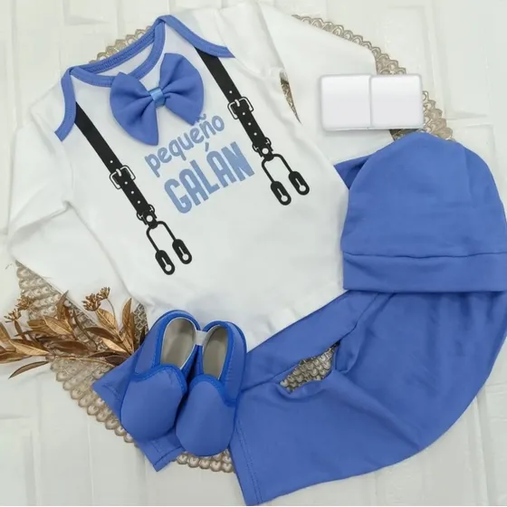 Conjunto De Bebe Varón De 0 A 3 Meses Recién Nacido