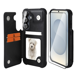 Funda Billetera Compatible Con Samsung Galaxy S25,solapa De Cuero Rfid,compatible Con Soportes Magnéticos Para Coche Y Soporte Ajustable Funda Billetera Compatible Con Samsung Galaxy S25,solapa De Cuero Rfid,compatible Con Soportes Magnéticos Para Coche Y Soporte Ajustable