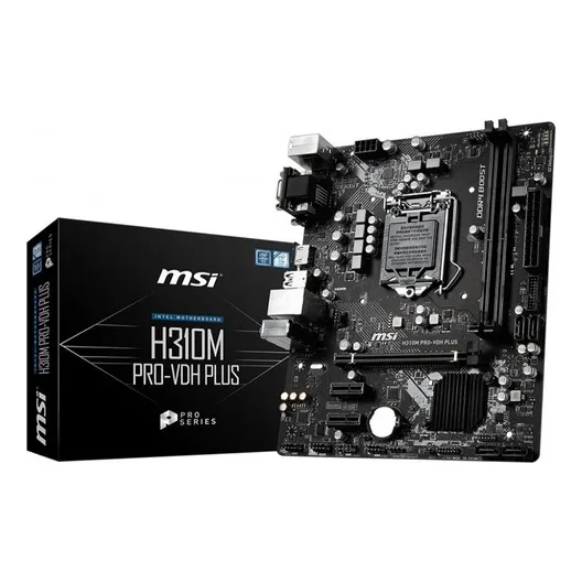 Motherboard Msi H310m Pro-vdh Plus Intel1151 8va 9na Ddr4 Pc