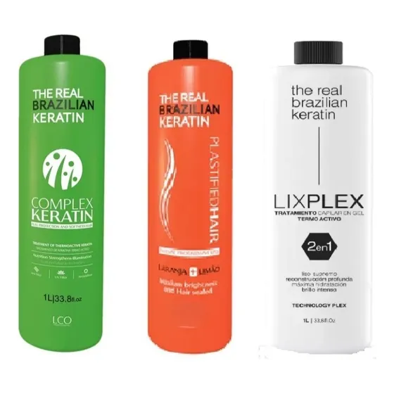 Combo 1 Keratina X1lt + 1 Plastificado + 1 Lixplex 2en1 X1lt