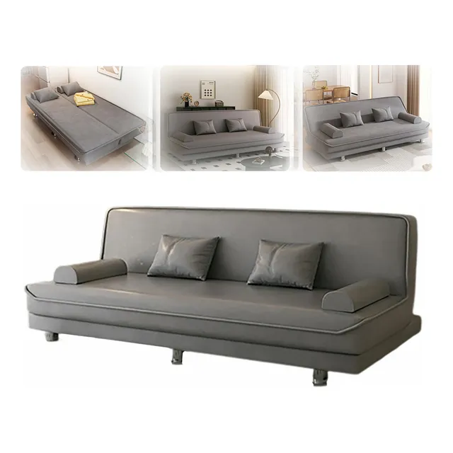 Sofá Cama Para Espacios Pequeños Multifuncional Plegable Grey
