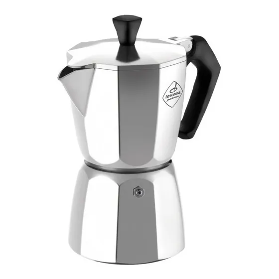 Cafetera Greca Aluminio 6 Tazas Cafe Expres Tescoma Cti 0579