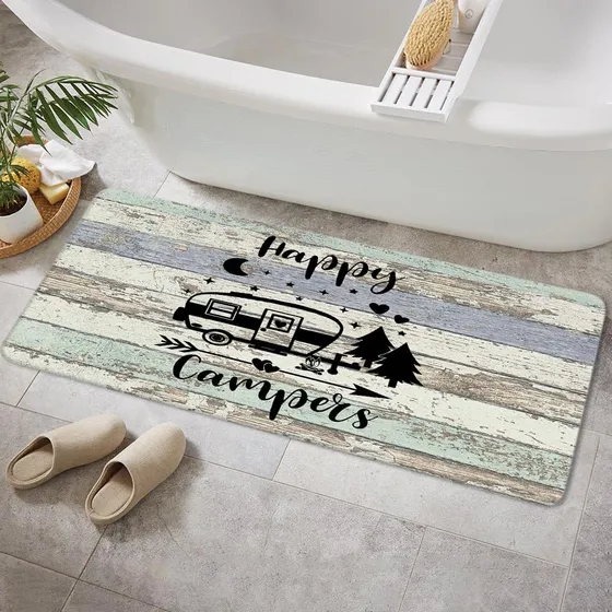 Alfombra Baño Antideslizante Para Camper Suave Casa Rodante