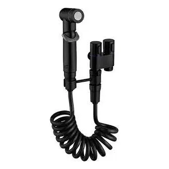 Ducha Tipo Telefono Bidet Doble Mando Negra