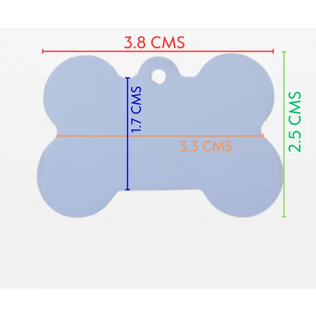 Placa Identificadora De Mascota Para Sublimacion Pack 4 Und