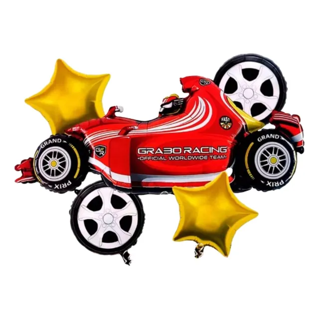 Bouquet 5 Globos Formula 1 60cm3d+4metalizados45cm