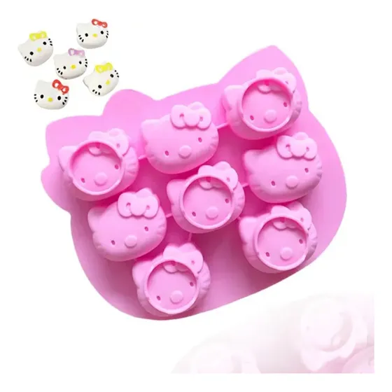 Molde De Silicona Hello Kitty 8 Cavidades