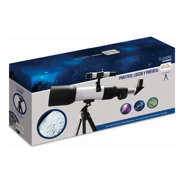 Telescopio 360x50 Con Tripode Vidrio Optico Espejo Diagonal