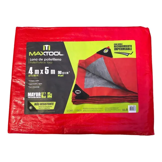 Lona Impermeable Reforzada Polietileno 4x5 Con Ojillos