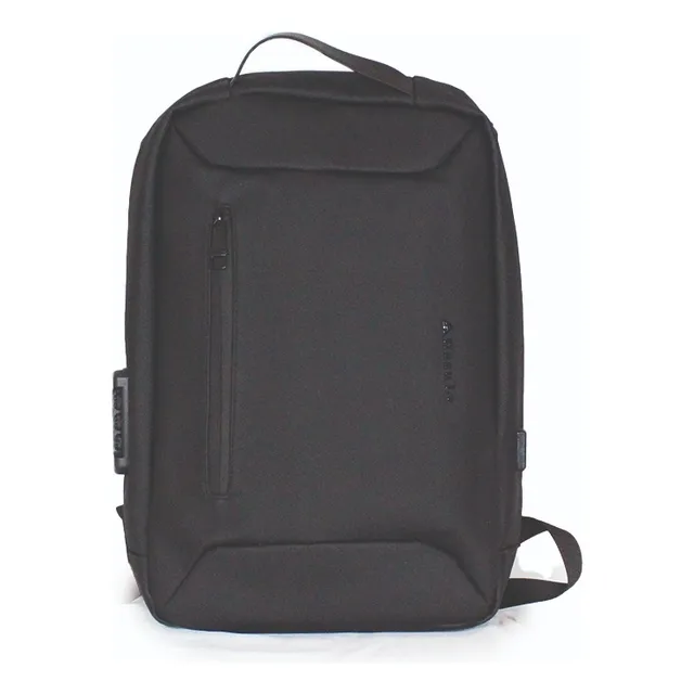 Mochila Antirrobo Para Notebook Con Cable Usb Impermeable B Liso