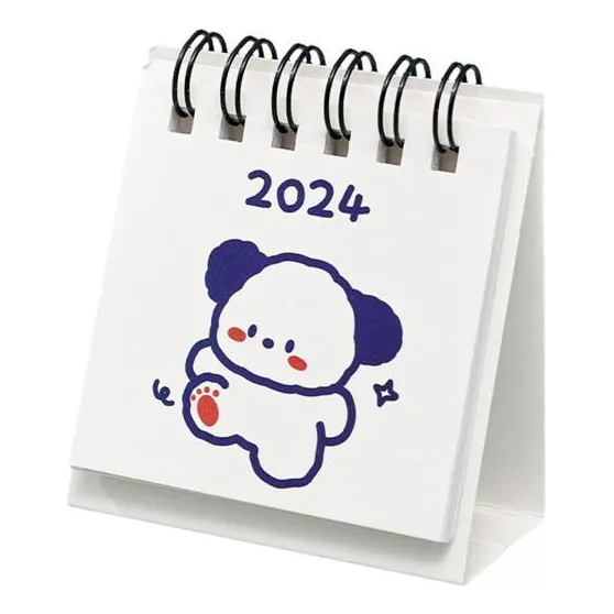 . 2 Mini Calendario De Escritorio 2024, Encuadernación
