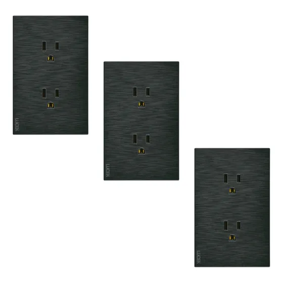 Placa Con Contacto Duplex Lucek Flat Bf06 Oferta 3 Piezas