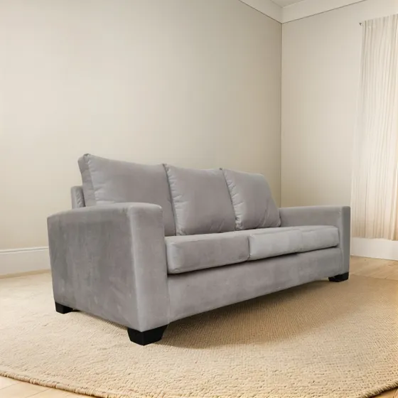 Outlet Sofa Miko De 3 Cuerpos Tapizado En Pana Antimanchas