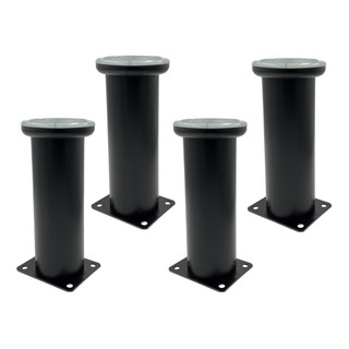 Pata Sofá Muebles Sillón 18cm Acero Negro Cilindro 4 Piezas Pata Sofá Muebles Sillón 18cm Acero Negro Cilindro 4 Piezas