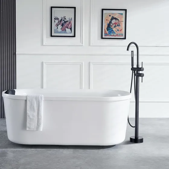 Cas Griferia A Piso Negra  Bañera Jacuzzi