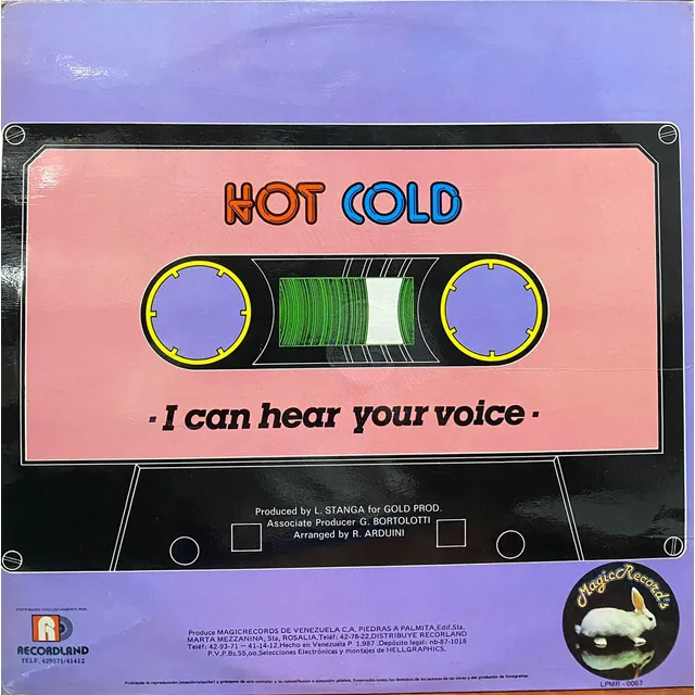 Disco Lp - Hot Cold / I Can Hear Your Voice Remixed. Single