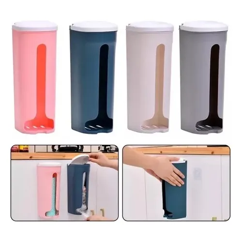 Porta Bolsas Dispenser Organizador Adhesivo Pared Multiuso 