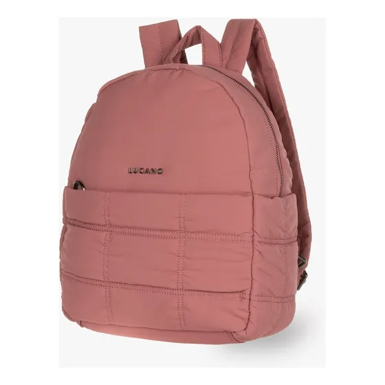 Morral Lugano Amara Color Rosa Diseño De La Tela Liso
