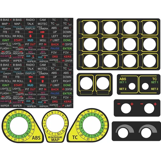 Adesivo Button Box Ou Volante Logitech G923 G29 G920 G27