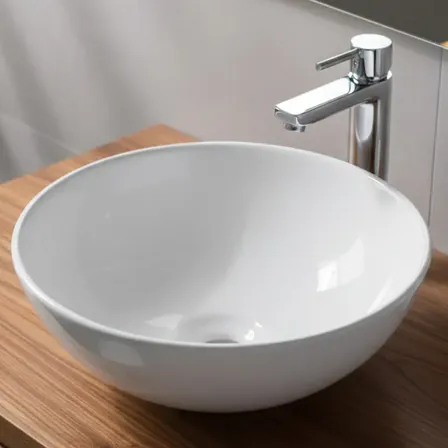 Cuba Sobrepor Louça Oval Branca 28cm Lemi Banheiro Branco Brilhante LEMI 4.9 | +