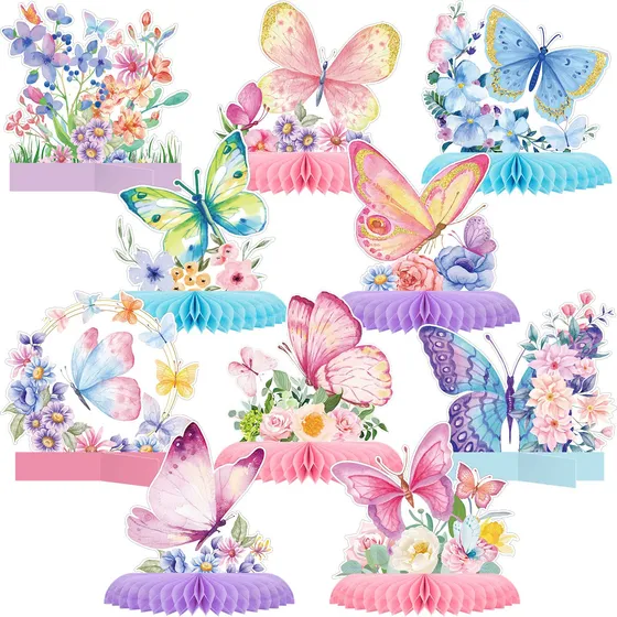Centros De Mesa Con Forma De Mariposa Para Decoración De Fie