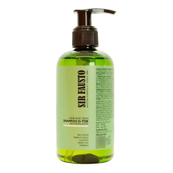 Sir Fausto Pure Shampoo Detox Detoxificante Cabello X 250ml