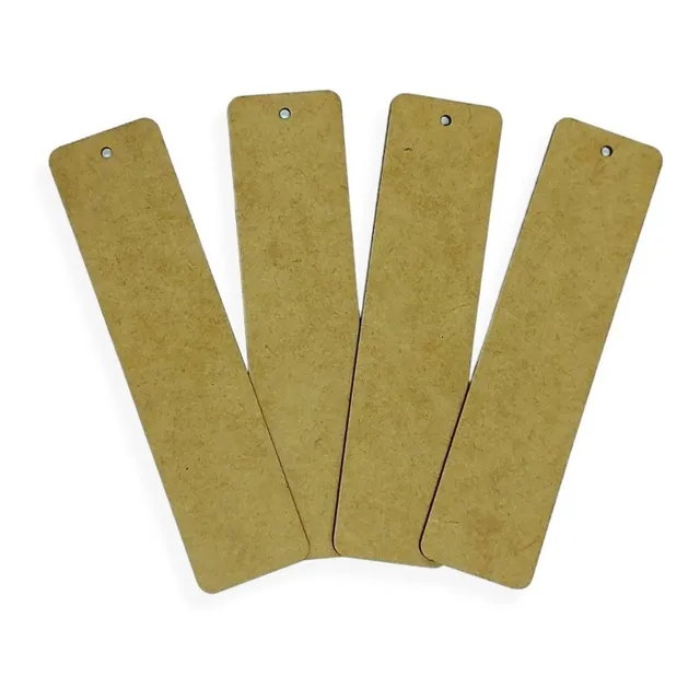 Marcador De Páginas Liso Mdf Cru 50 Peças