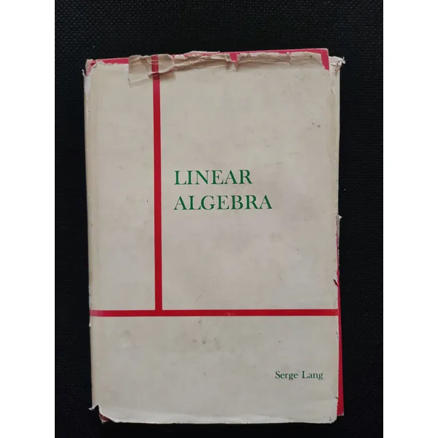 Álgebra Lineal - Serge Lang
