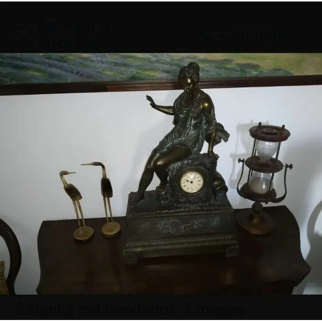 Reloj De Mesa. Estilo Antiguo.funciona Perfectamente. 