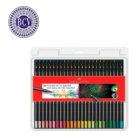 Colores Faber Castell  Supersoft Caja X 50