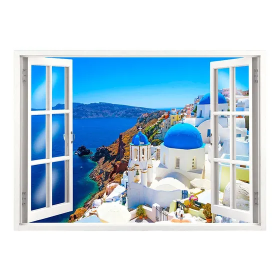 Vinilo Adhesivo Simulacion Ventana Pared Ploteo