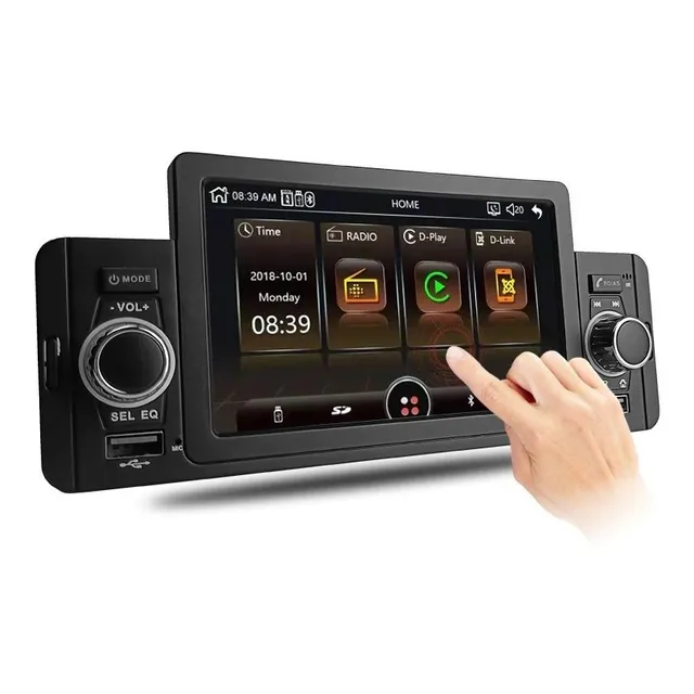 Radio Auto Pantalla 1 Din Tactil Mirror Link Auto Usb Hd